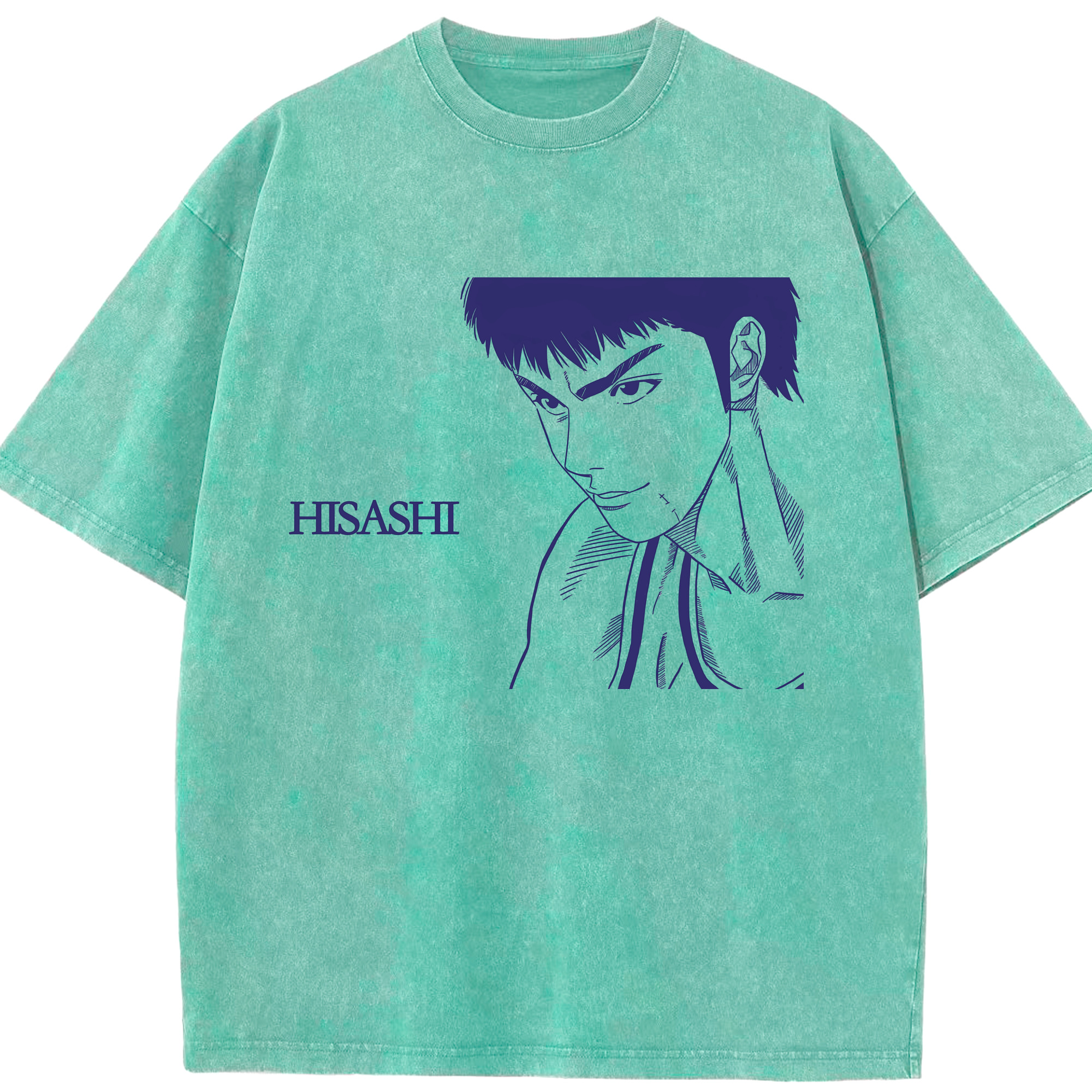 （画像用） SLAM DUNK／スラムダンク 綿100% ヴィンテージ風 半袖Tシャツ（フロントプリント）